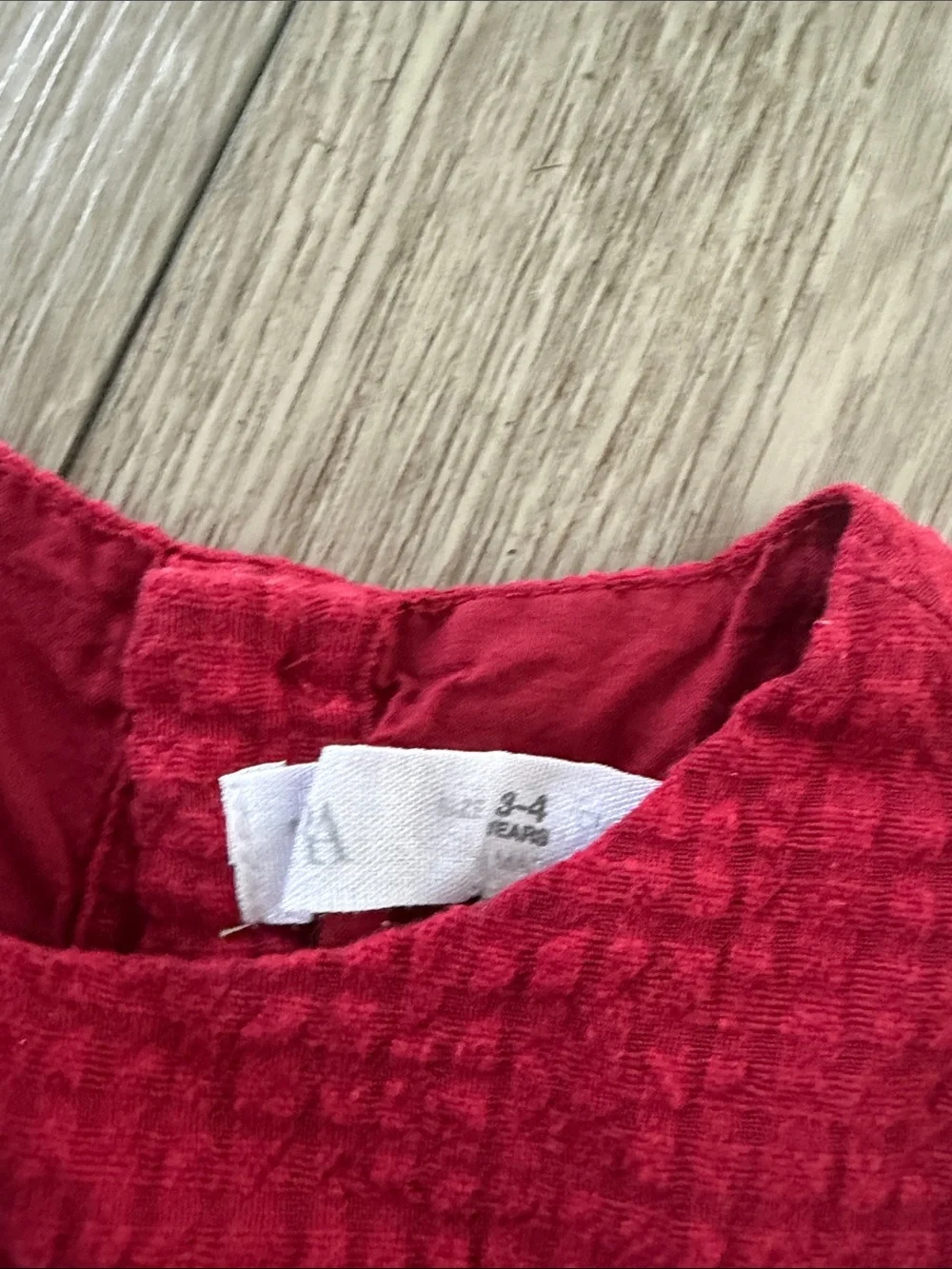 Zara Red Ruffled Long Sleeve dress size 3-4 years